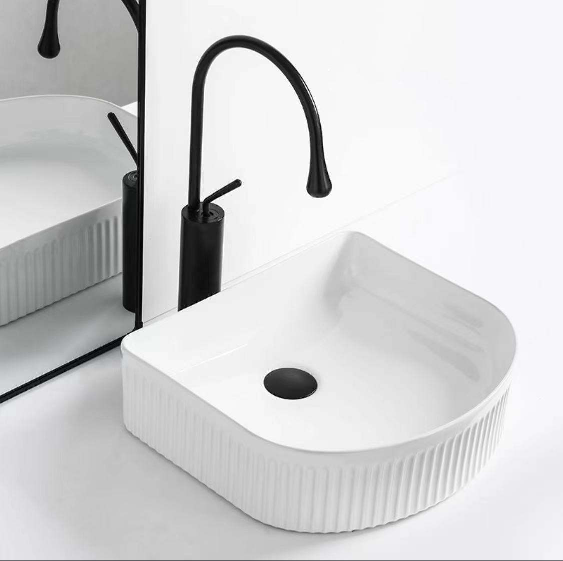 Madison Fluted Ceramic Basin