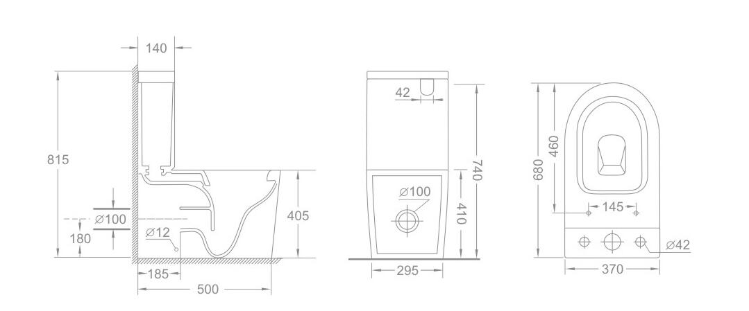 Miami Tornado Two Piece Toilet