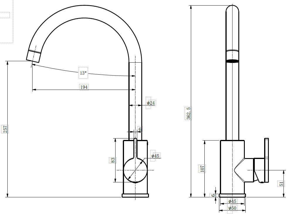 Capucine Basin Mixer - Brushed Nickel